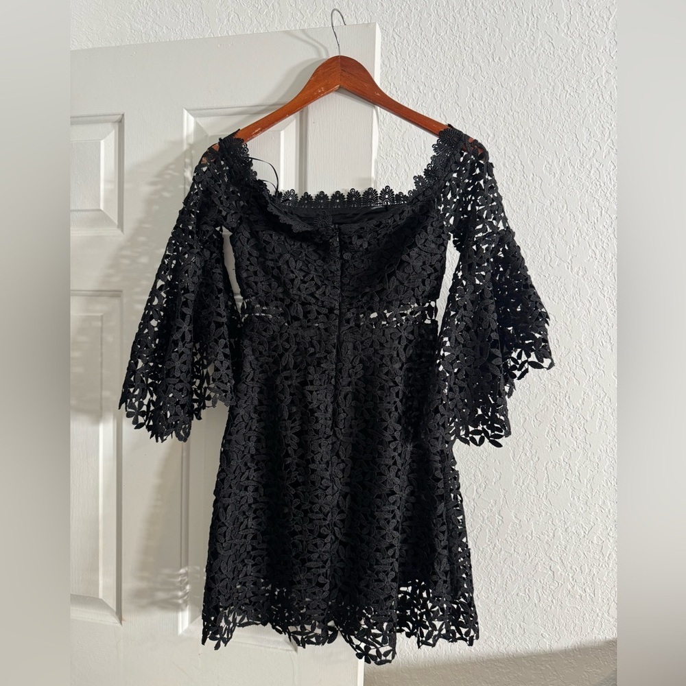 Amur Off Shoulder Lace Mini Dress - Picture 4 of 7